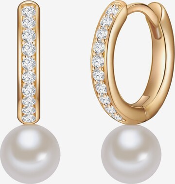 Valero Pearls Earrings in Gold: front