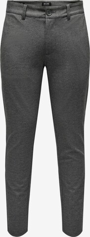 Only & Sons Slimfit Kalhoty 'MARK' – šedá: přední strana