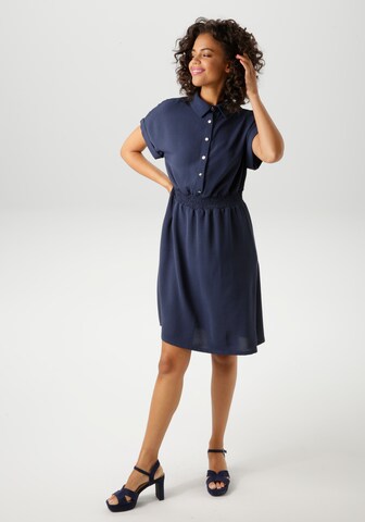 Aniston CASUAL Summer Dress in Blue: front