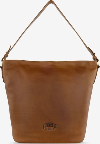 KLONDIKE 1896 Shoulder Bag 'Rush' in Brown: front