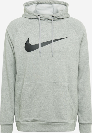 NIKE Sport sweatshirt i gråmelerad / svart, Produktvy