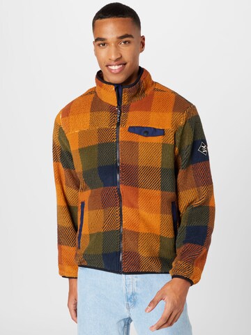 Iriedaily Regular fit Fleece jas 'Insaneia' in Bruin: voorkant