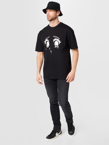 NU-IN T-shirt 'Anime' i svart