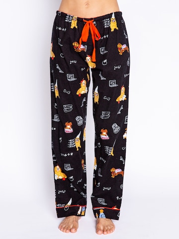 PJ Salvage Pyjamabroek 'Flannels' in Grijs: voorkant