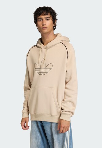 Sweat-shirt ADIDAS ORIGINALS en beige : devant