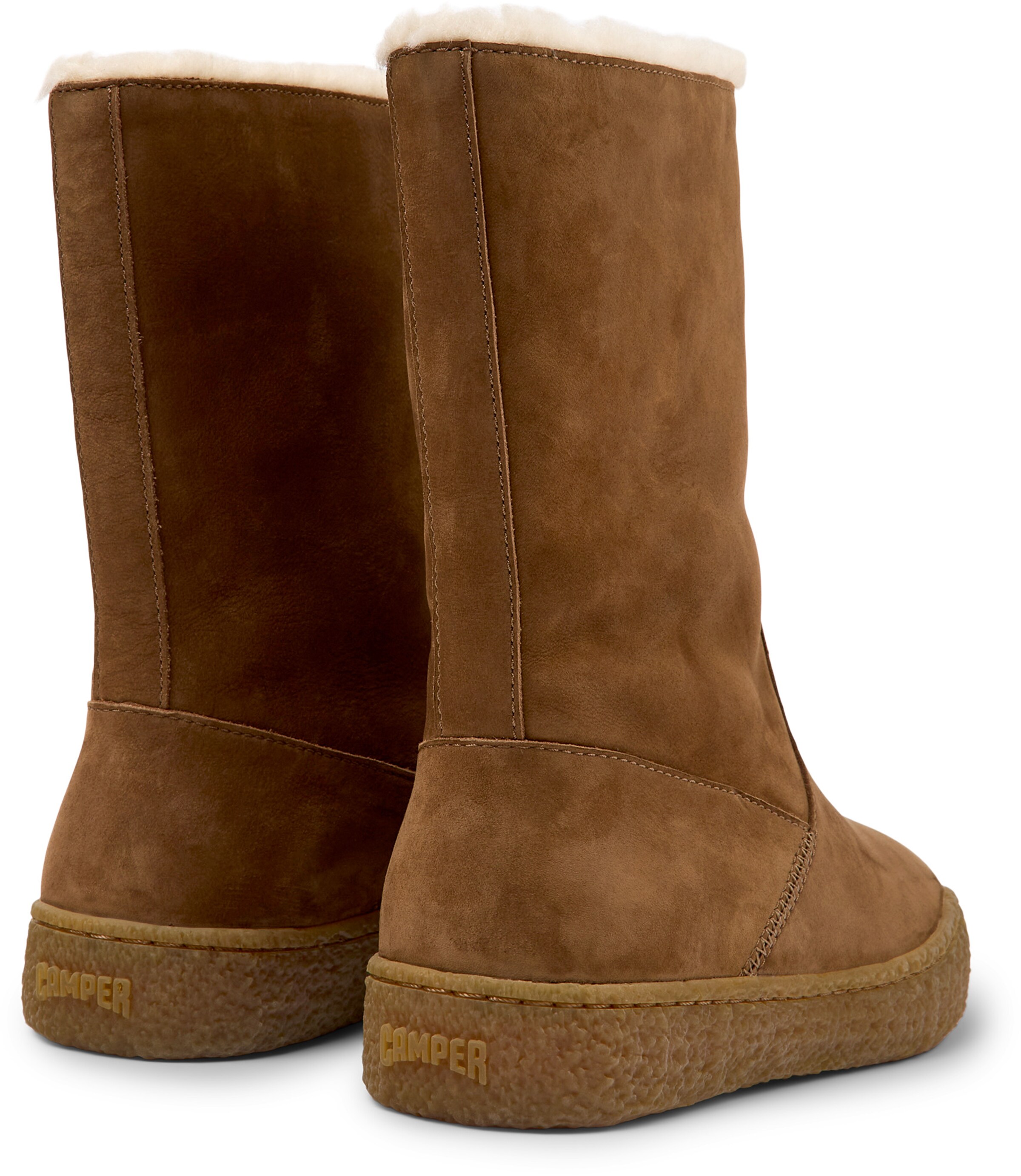 CAMPER Enkellaarsjes 'Peu Terreno' in Bruin