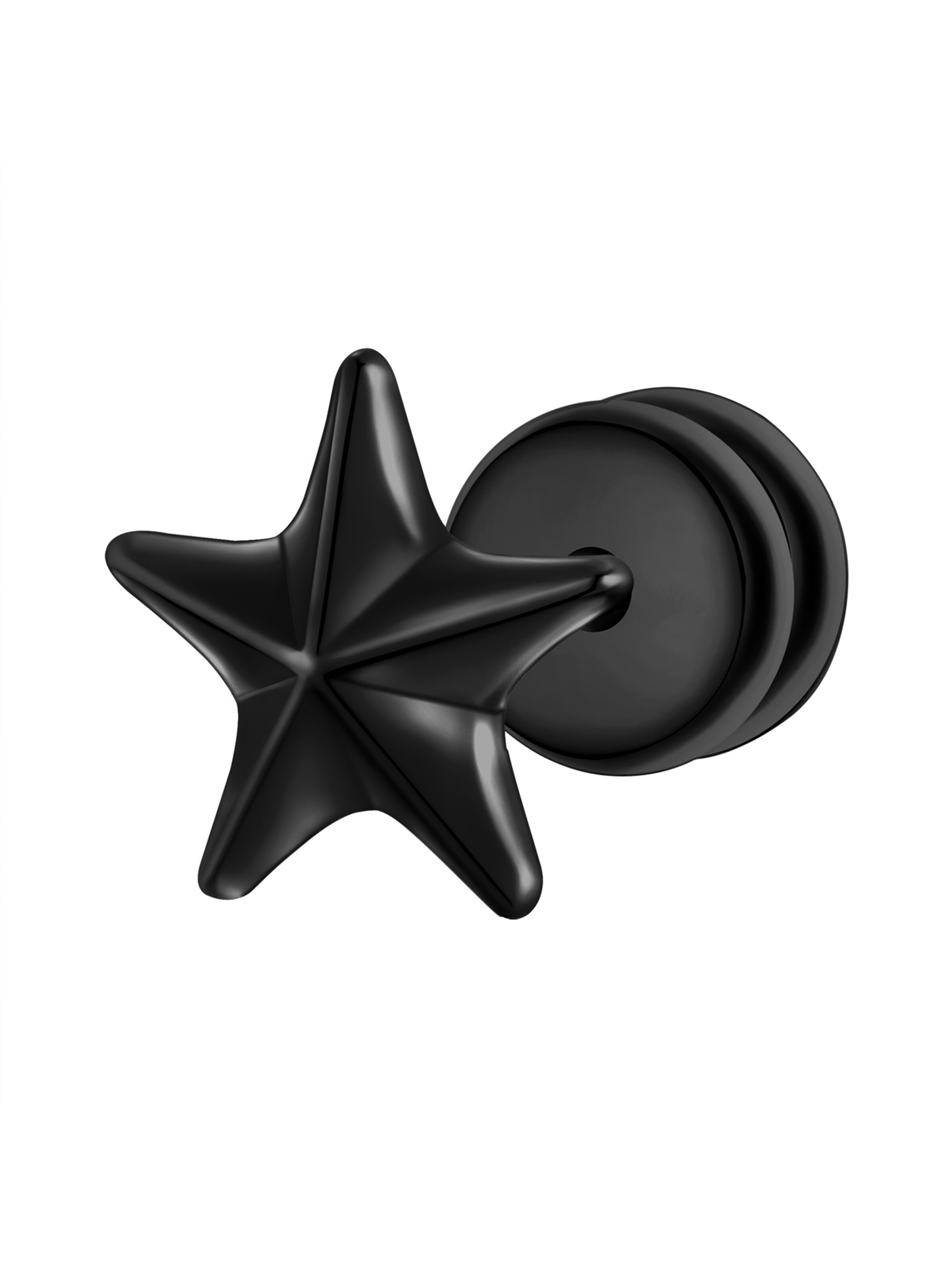 Boucles d'oreilles True Rebels en noir : devant