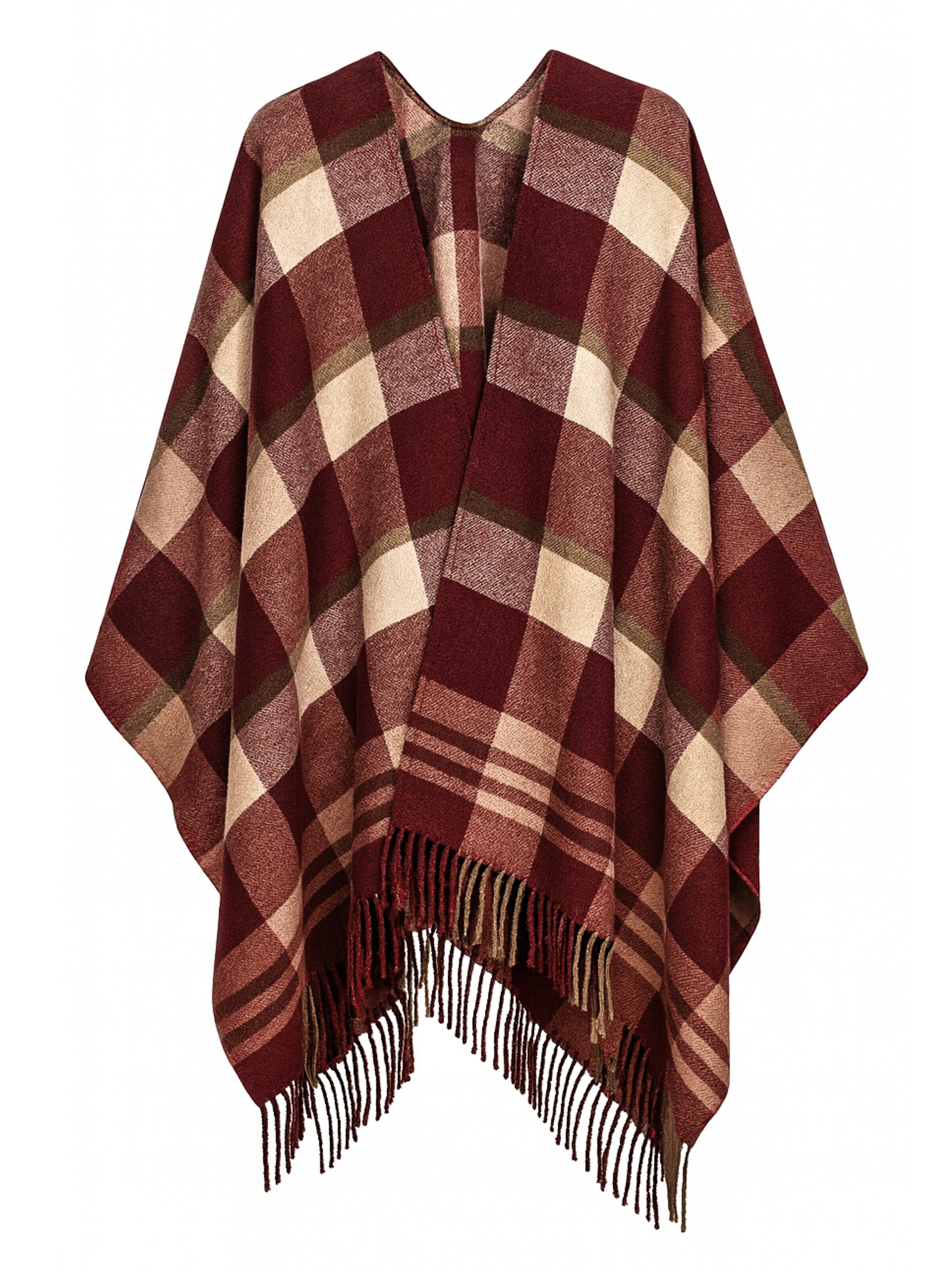 COLLEZIONE ALESSANDRO Cape 'Aspen' in Red: front