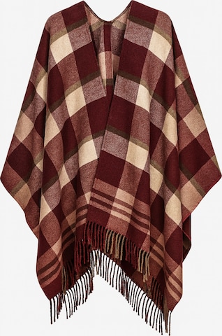 COLLEZIONE ALESSANDRO Cape 'Aspen' in Red: front