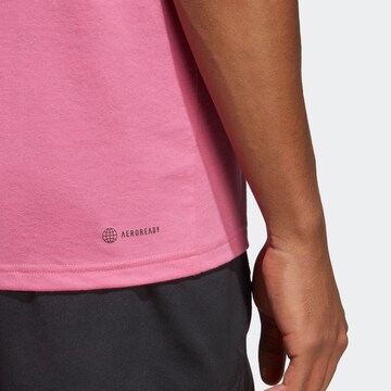 T-Shirt fonctionnel 'Train Essentials Feelready Logo' ADIDAS PERFORMANCE en rose