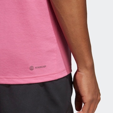 ADIDAS PERFORMANCE Funktionsshirt 'Train Essentials Feelready Logo' in Pink