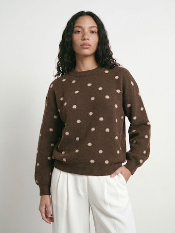 HYPEDROP Pullover 'GERDA' i brun: forside