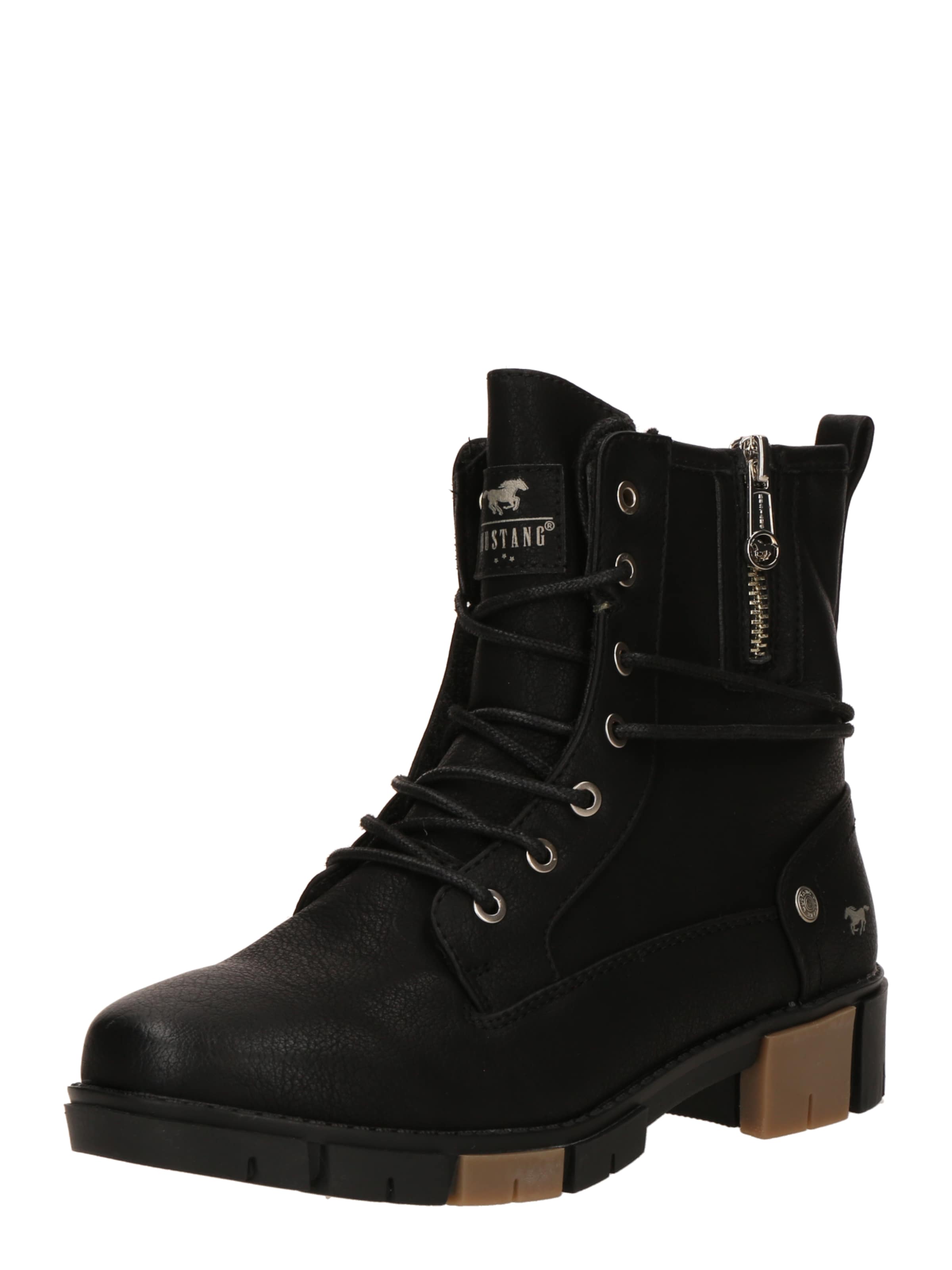 MUSTANG Paeltega poolsaabas, värv must: eest vaates