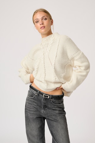 My Essential Wardrobe - Jersey 'Sola' en blanco: frente