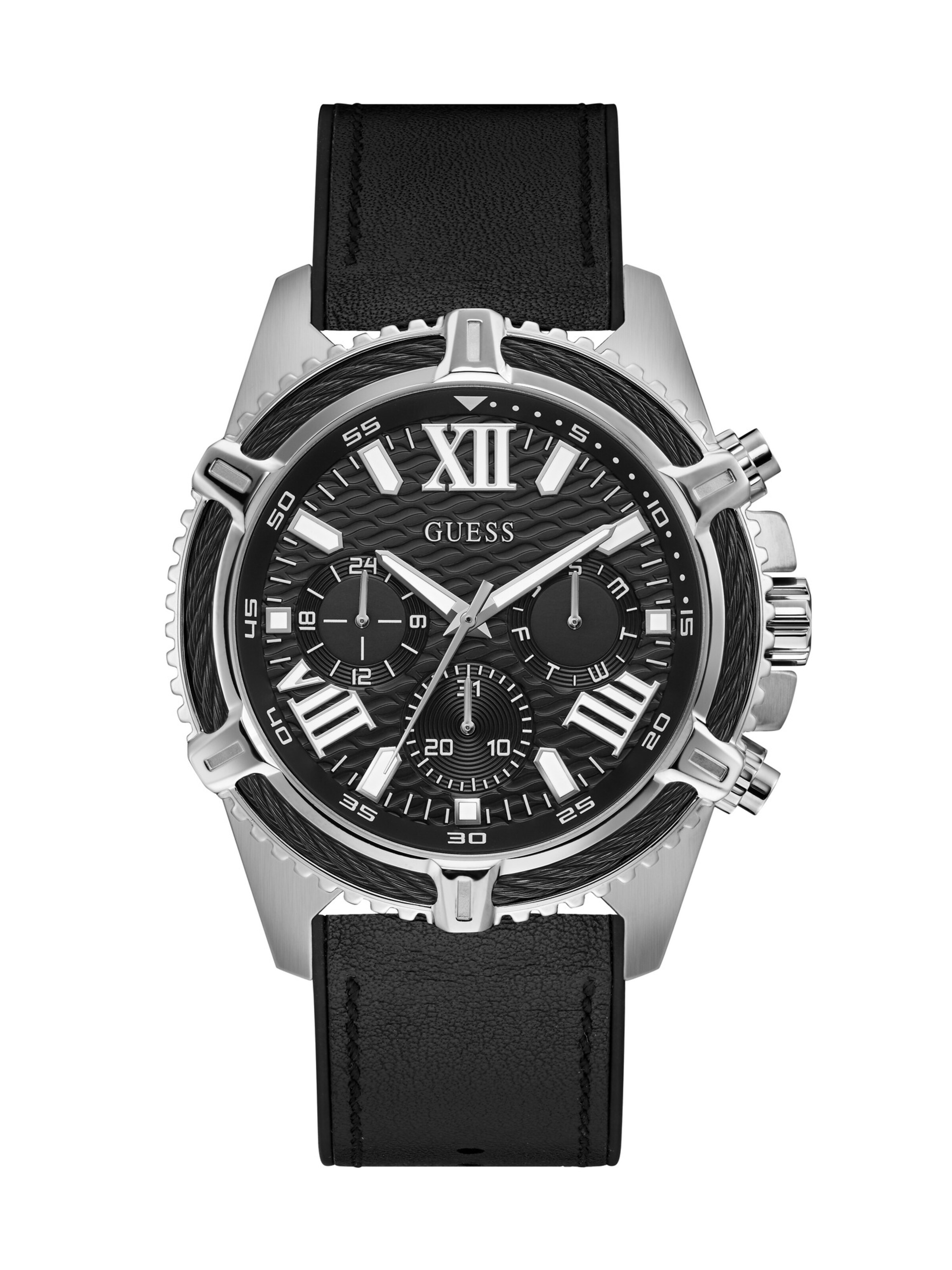 GUESS Analog Watch 'Apex' in Black: front