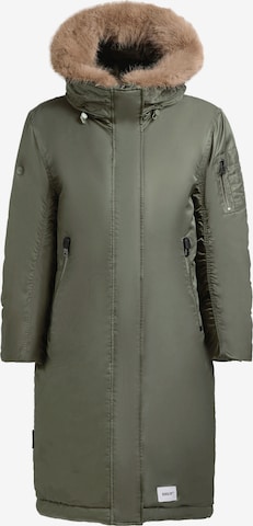 Veste d’hiver 'Oliva' khujo en vert : devant