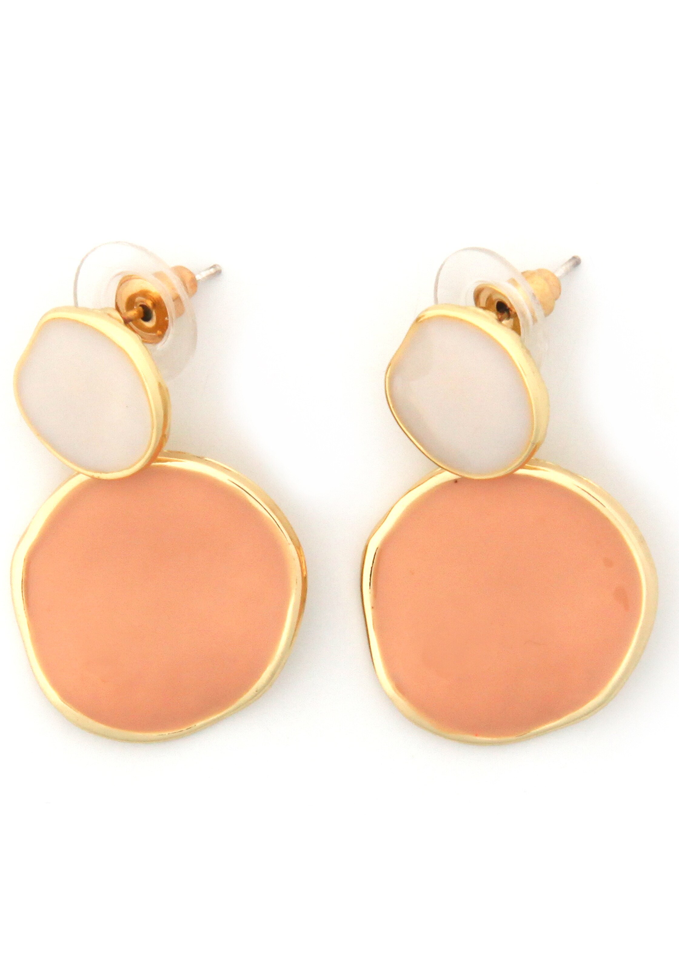J. Jayz Earrings in Gold: front