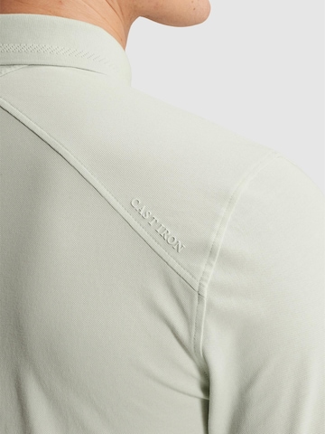 CAST IRON Paita 'Polo shirt in cotton with stretch' värissä valkoinen