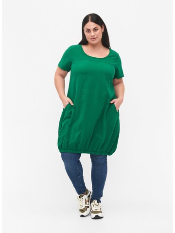 Zizzi Jurk 'JEASY' in Groen