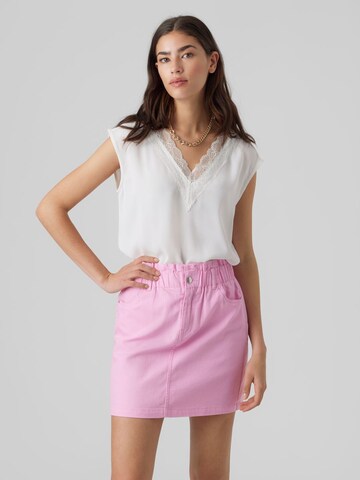 VERO MODA - Blusa 'Maple' em branco: frente