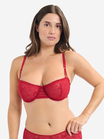 ETAM Balconette BH 'Gamme' in Rot: Vorderseite