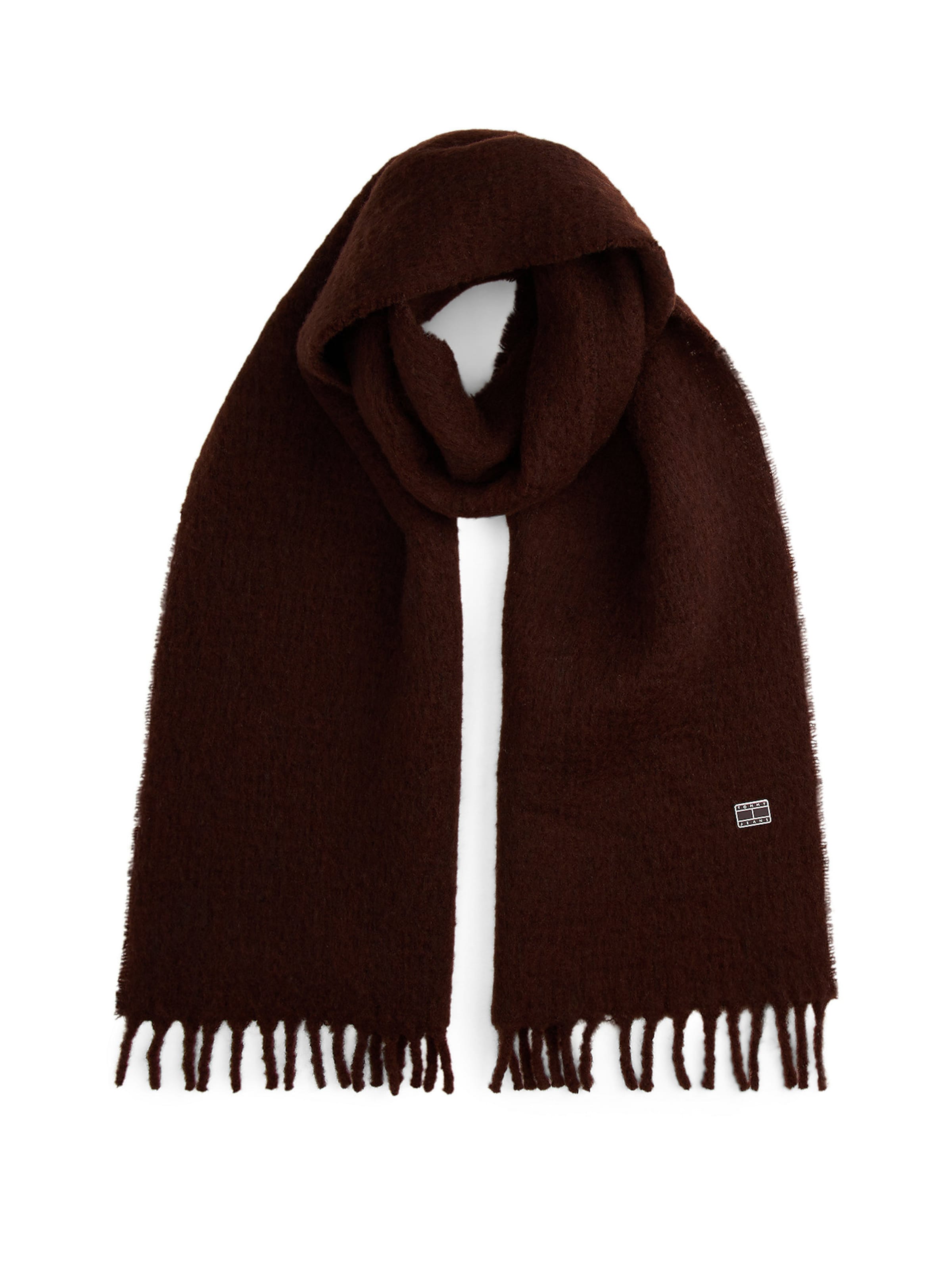 Tommy Jeans Scarf 'Heritage' in Brown: front