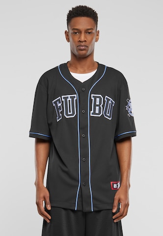 FUBU Regular fit Button Up Shirt in Black: front