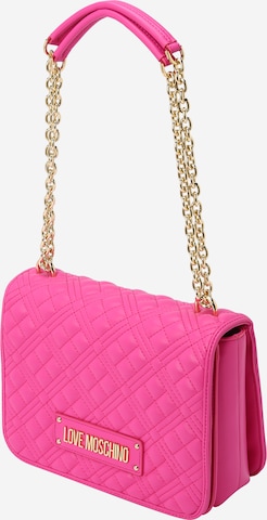 Love Moschino Käsilaukku värissä vaaleanpunainen