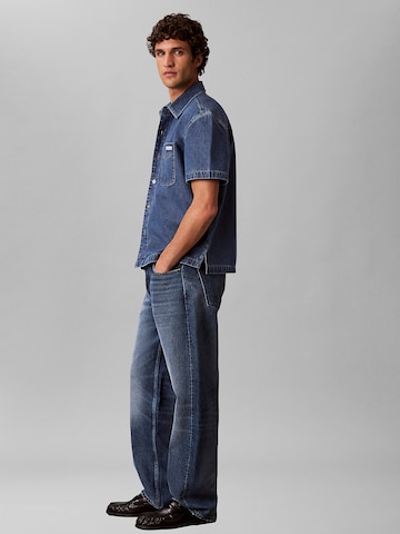 Calvin Klein Jeans Regular fit Overhemd in Blauw