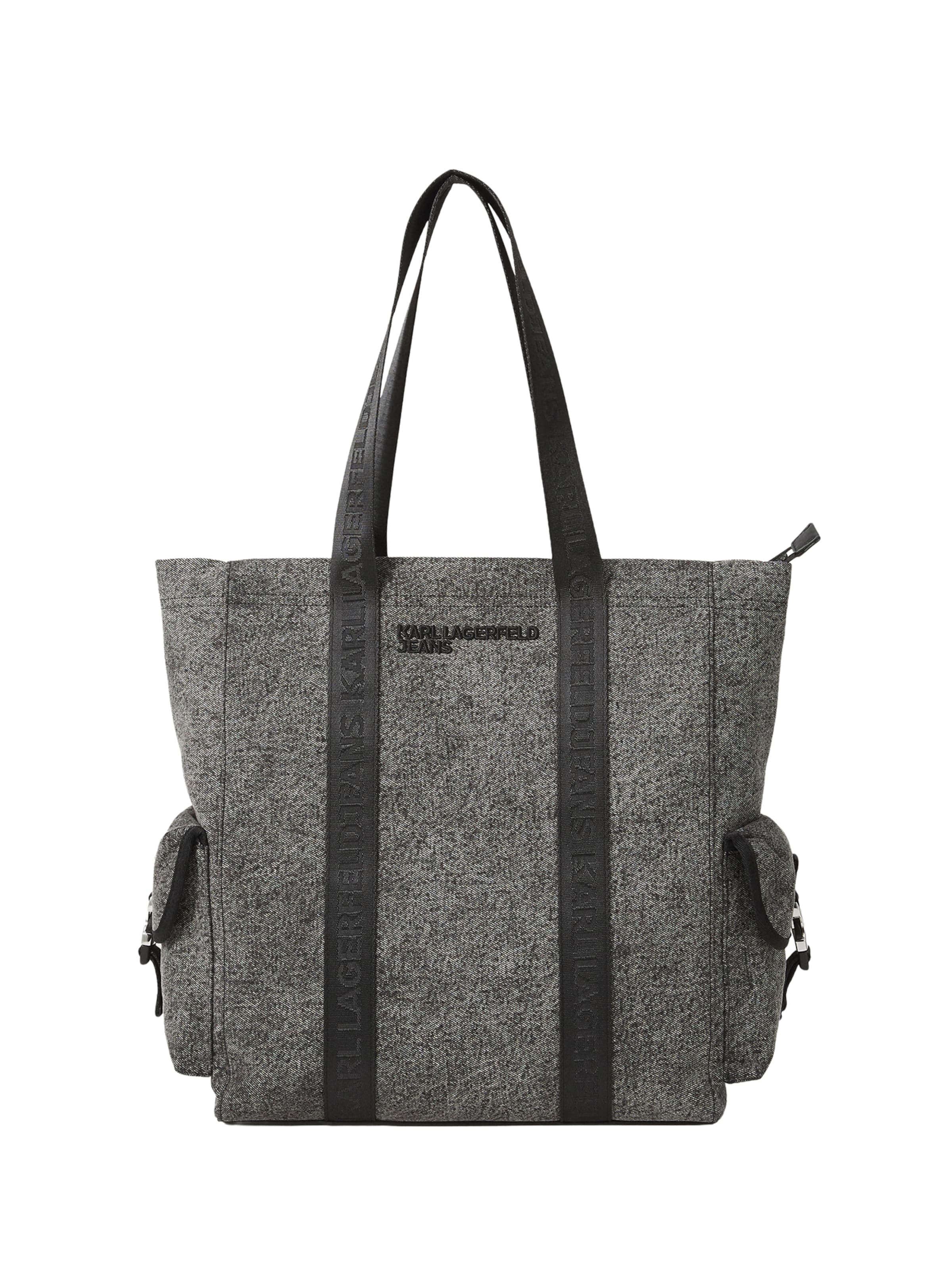 KARL LAGERFELD JEANS Nakupovalna torba | črna barva: sprednja stran