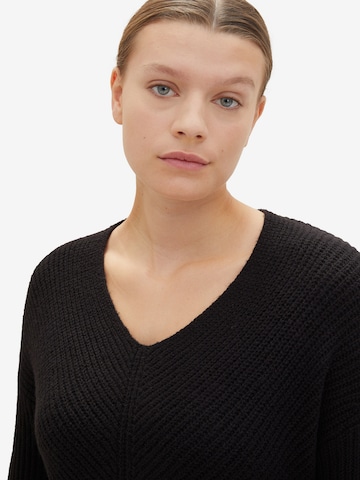 Tom Tailor Women + Pullover in Schwarz