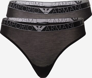 Emporio Armani Thong in Black: front