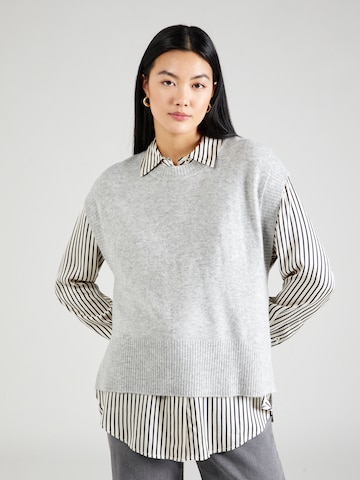 ESPRIT Пуловер в сиво: отпред