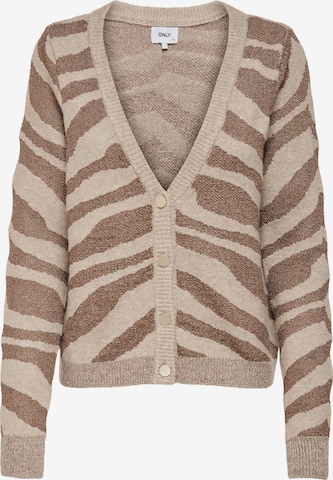 Only Tall Knit Cardigan 'Neela' in Brown: front