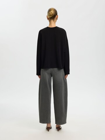 Maglietta 'SLWTENNY' di SELECTED in nero