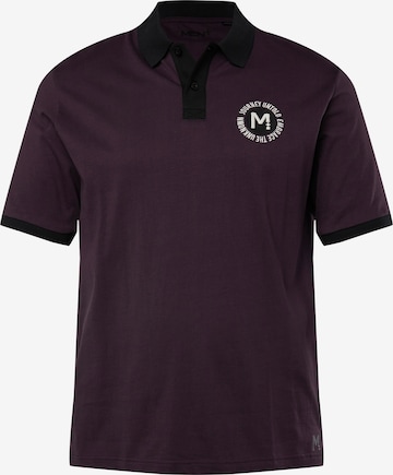 Men Plus Shirt in Lila: voorkant