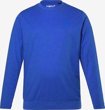 Men Plus Shirt in Blauw: voorkant