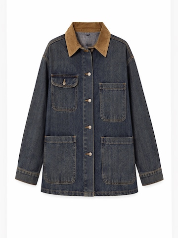 IT'S BASIC Between-Season Jacket 'Oversized Denim Jacket' in Blue