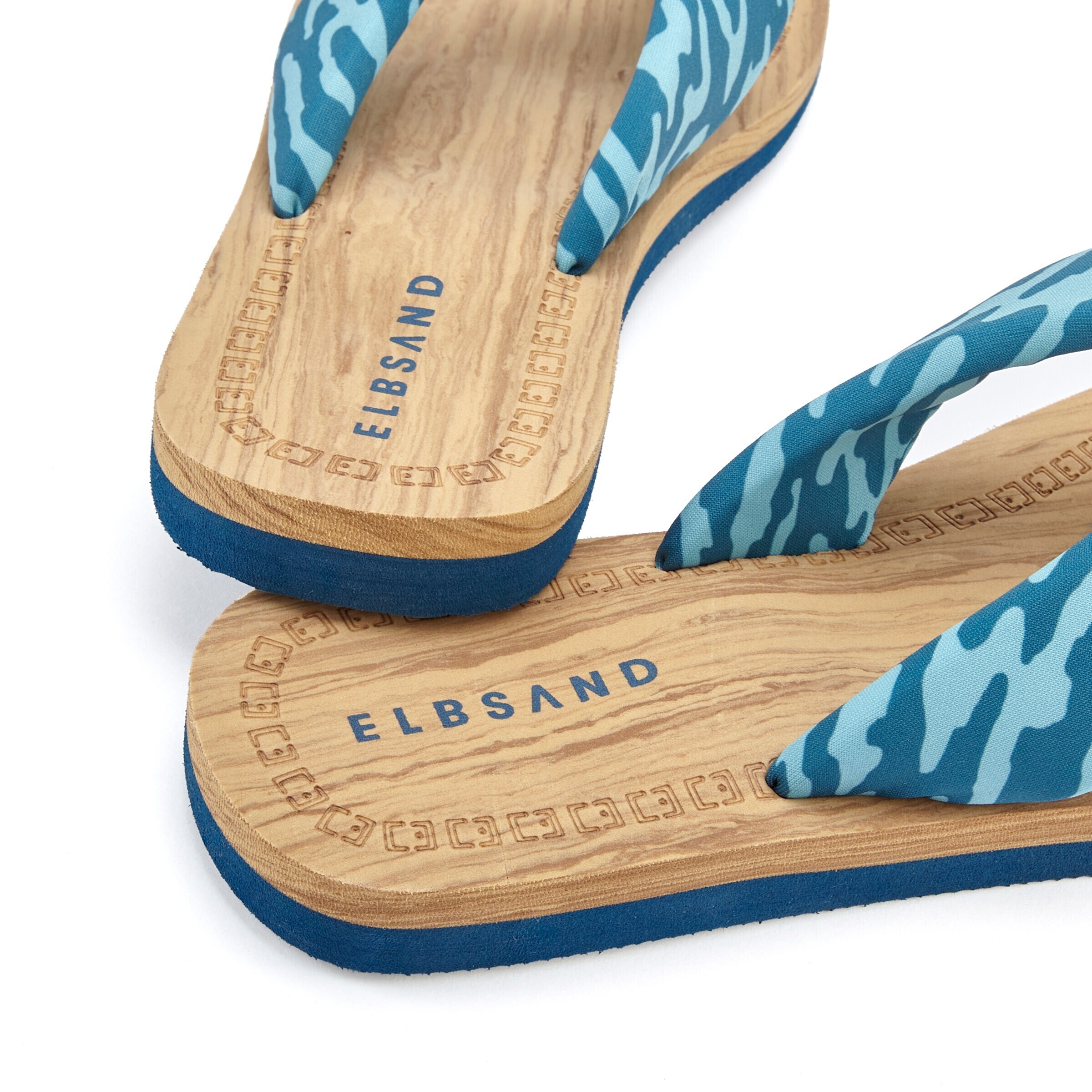 Elbsand Босоножки через палец в Зеленый