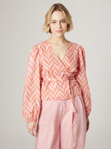 Guido Maria Kretschmer Women Blouse 'Florentine' in Oranje: voorkant