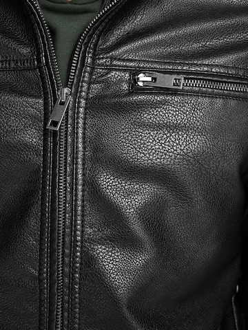 JACK & JONES - Regular Fit Casaco meia-estação 'Rocky' em preto