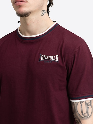 LONSDALE - Camiseta 'Quin' en rojo