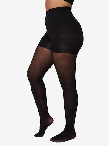 Zizzi Tights in Black: front