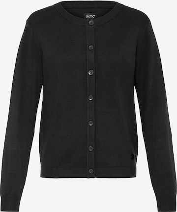 Oxmo Gebreid vest ' OXAIDA ' in Zwart: voorkant