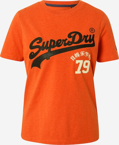 Superdry Koszulka 'Interest' w kolorze ciemnopomarańczowy / czarny / białym, Podgląd produktu