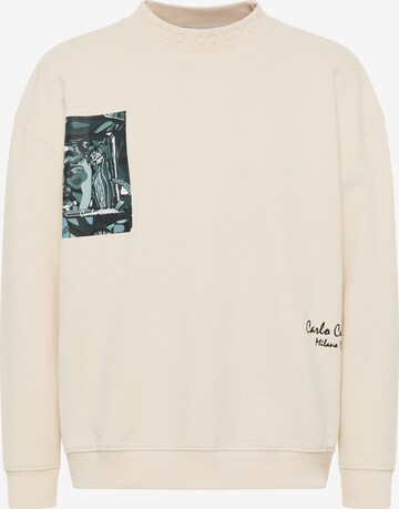 Carlo Colucci Sweatshirt 'De Stermich' in White: front