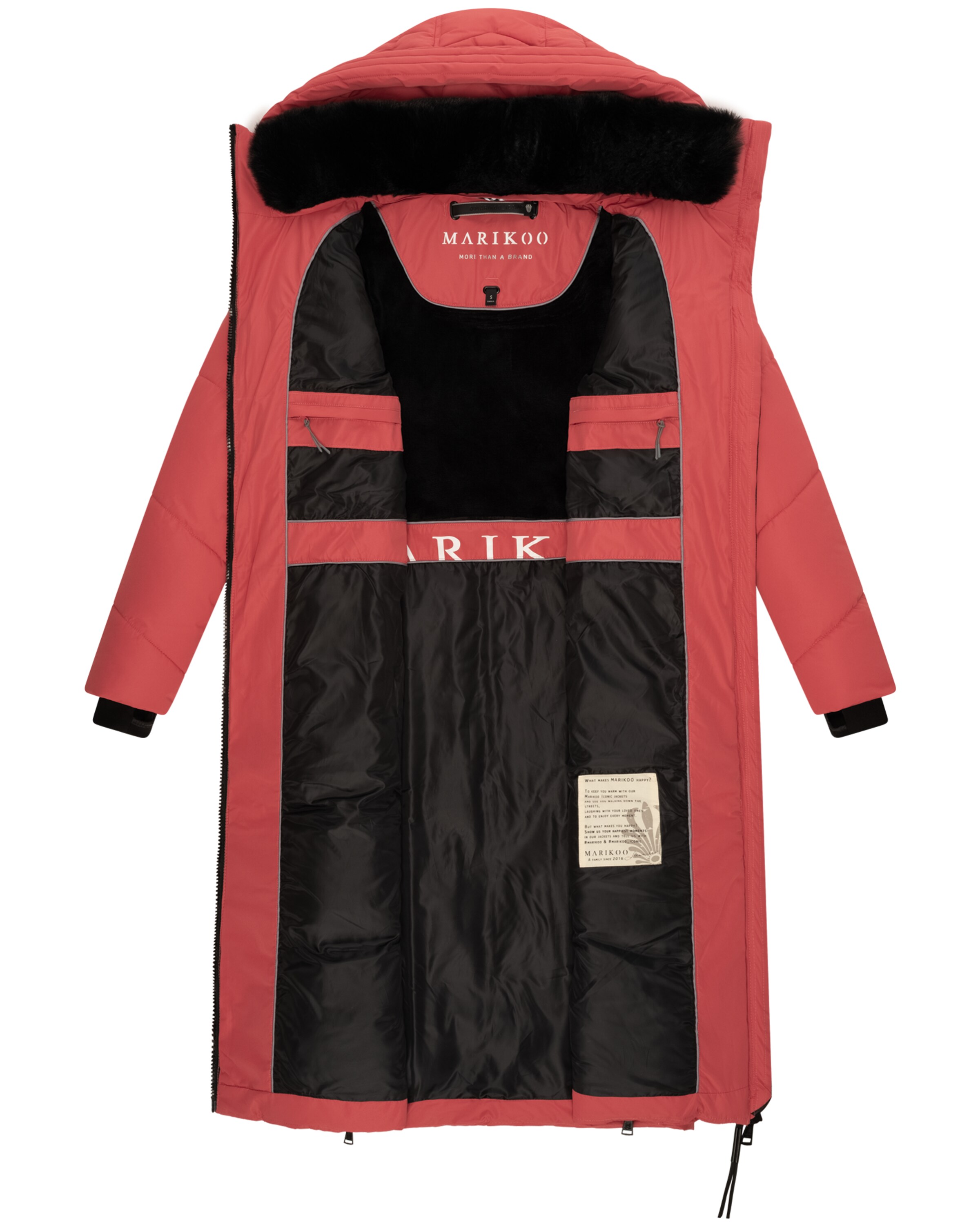 MARIKOO Zimný kabát 'Nadaree XVI' - Ružová