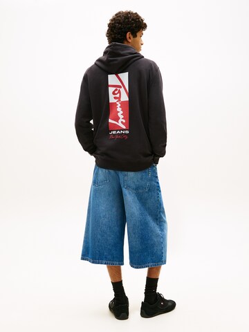 Tommy Jeans Mikina – černá