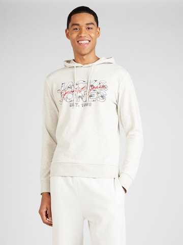 JACK & JONES Sweatshirt 'CHILL' in White: front