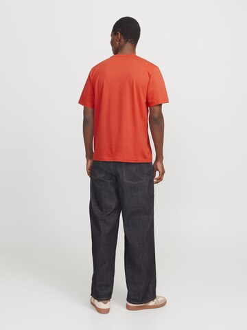 JACK & JONES Shirt 'JORAnatomy Skull' in Orange